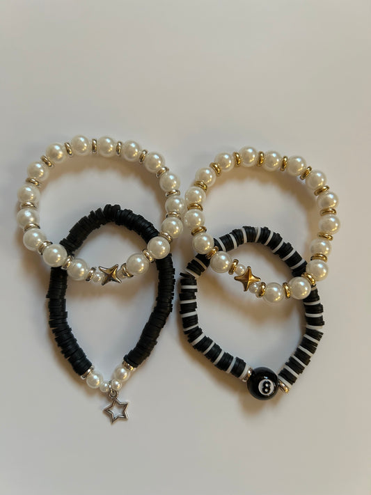 Classic bracelet stack 💫