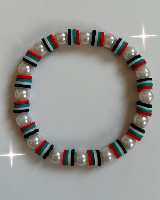 Flag pearl bracelet 🇦🇪