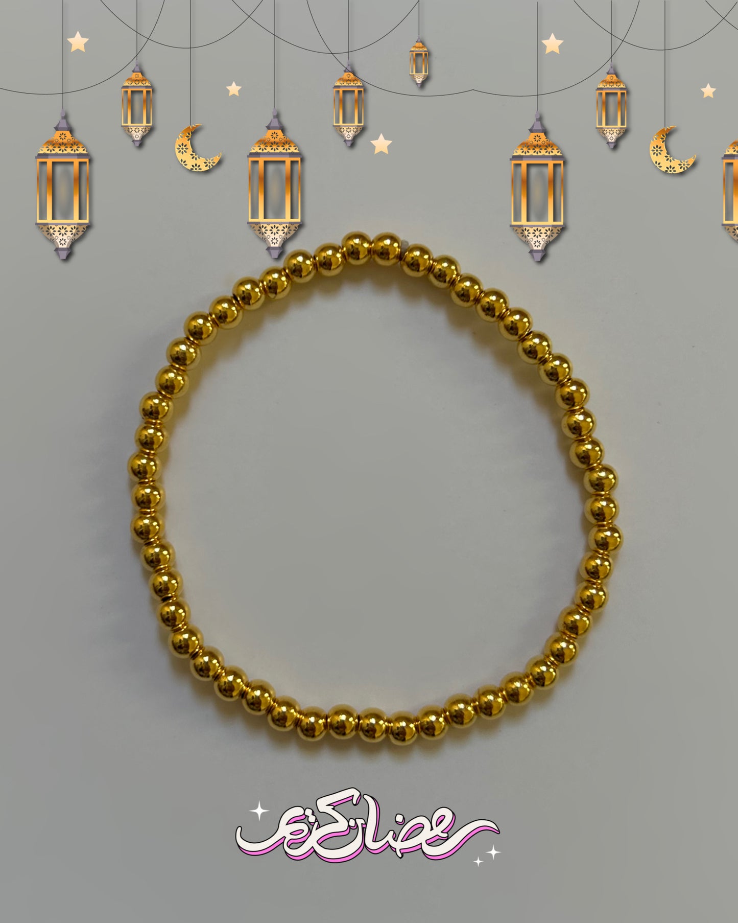 Ramadan golden bracelet 🌙