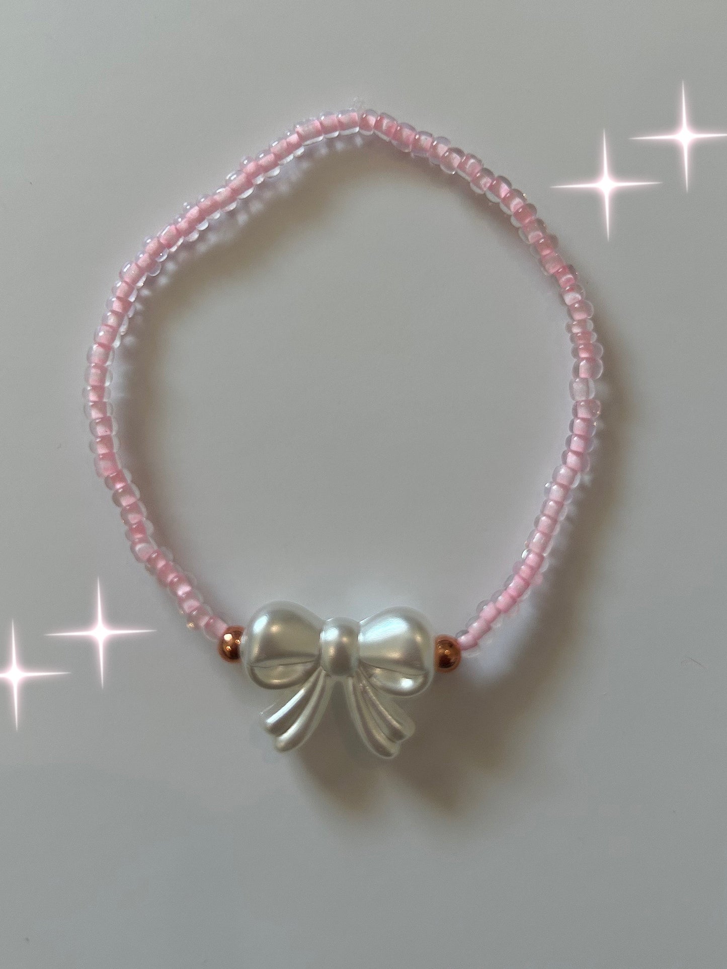 Pink ribbon bracelet 🎀